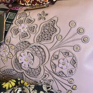 Nicole Lee lavender & Flowers Purse